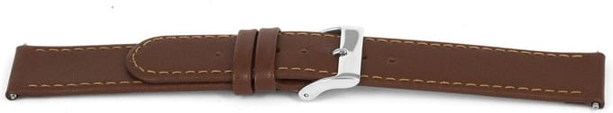 Horlogeband Universeel D306 Leder Bruin 14mm