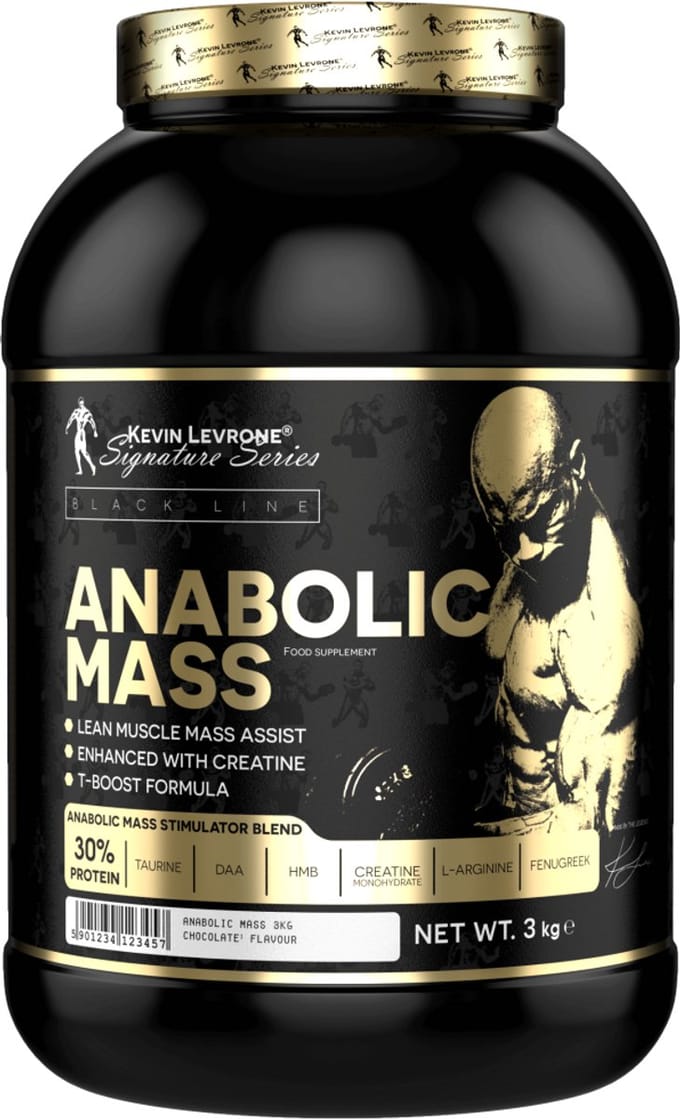 Kevin Levrone - Anabolic Mass - Mass Gainer met Creatine, DAA, Taurine, Fenugreek - Weight Gainer - 3000g - Chocolate Hazelnut