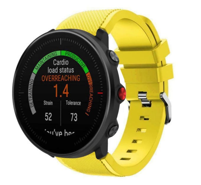 Polar Vantage M twill siliconen band (geel)
