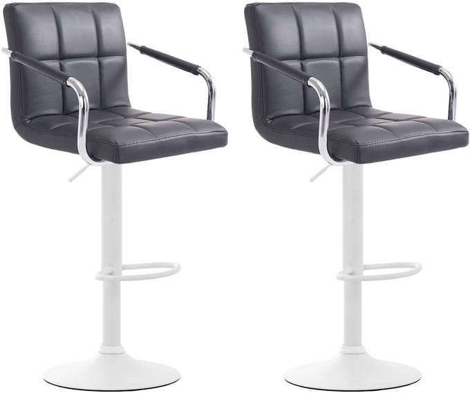 CLP Lucy Set van 2 Barkrukken zwart wit