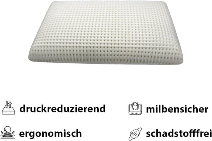 Ergonomisch Neksteunkussen van Visco-elastisch Schuim met Katoenen Hoes
