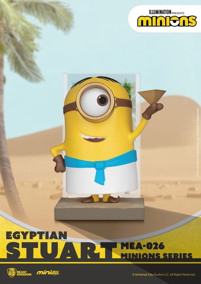 Minions Mini Egg Attack Figure Egyptian Stuart 8 cm