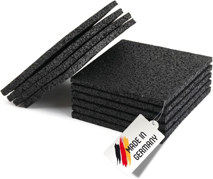 25 Stuks Rubberen Terrasdragers Onderschot Beschermmat 8 mm Egaliseren