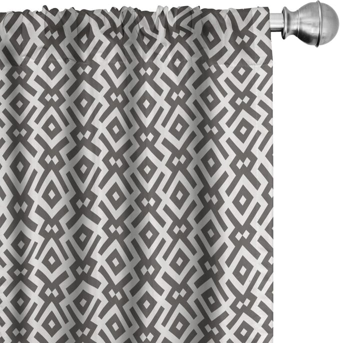 ABAKUHAUS – Geometrische Gordijnen – 2x75x225 cm – Microvezel