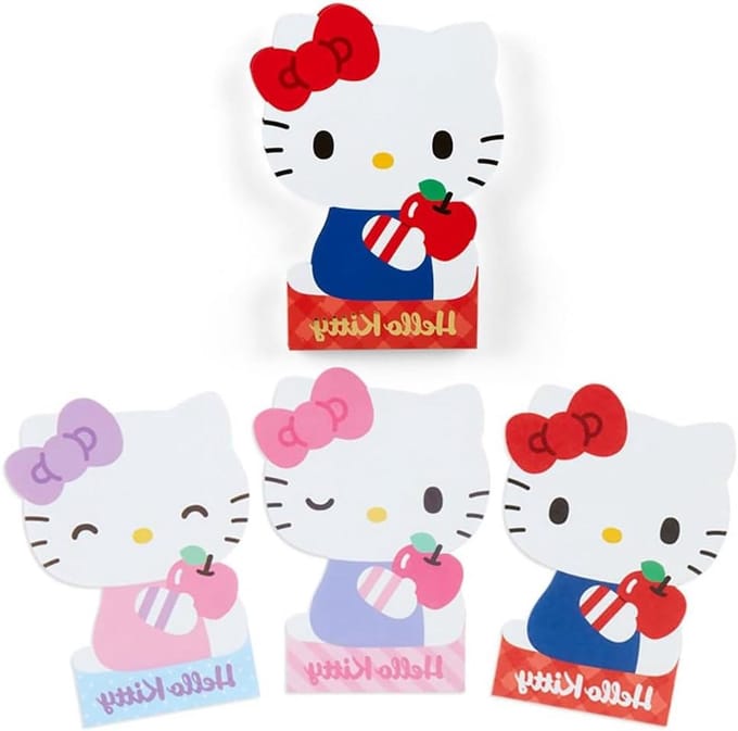Hello Kitty Notitieblok - Schrijfblok Kitty - Berichten Schrijven - Met 3 Verschillende Designs