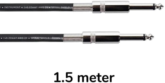 Cordial EI1.5PP Elements Gitaarkabel Rechte Pluggen 1.5 Meter