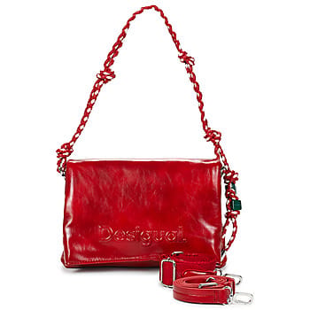 Desigual schoudertas Half Logo Venecia 4.0 Crossbody Bag Carmine rood
