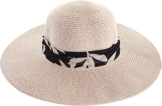 Monroe Capeline – Zonnehoed Dames Brede Rand UV Werend - Maat: M-L: 58 cm - Tarwe