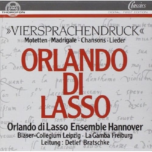 Viersprachendruck - O. De Lassus