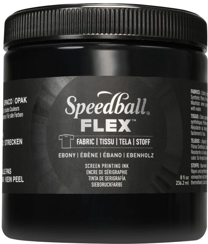 Flex fabric ink ebony screen printing -Speedball