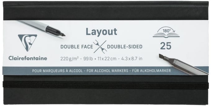 Layout book voor alcoholmarkers 11 x 22 cm 220 gr