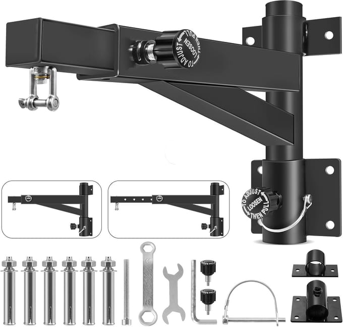 Bokszak Wandhouder - Zware Belasting Houder - Intensieve Training - Verstelbaar Draaibaar - 800 LBS Capaciteit