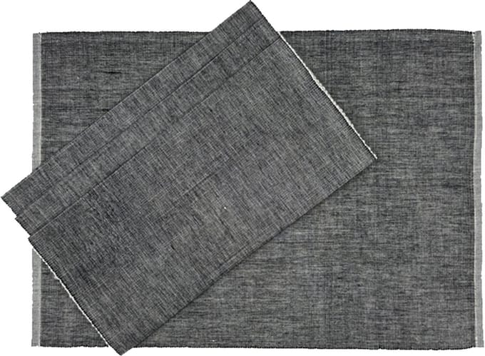 Fina placemat black - set van 4