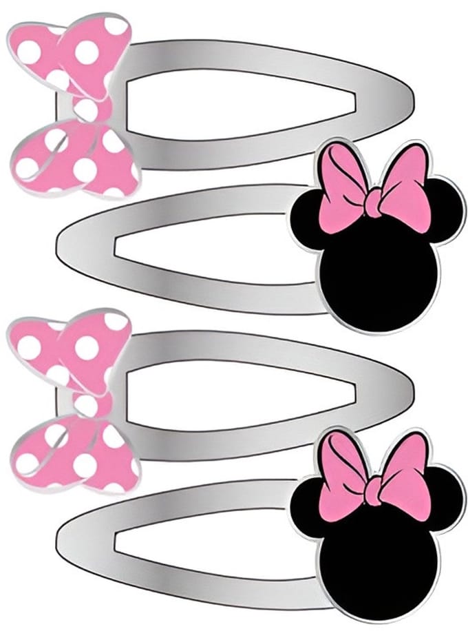 Haarclips (4 stuks) Minnie Mouse