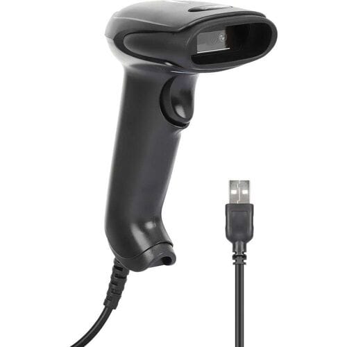 Manhattan 2D LED-Barcodescanner 320mm Scanreichweite integriertes 1,4m USB-A-Kabel schwarz 2D-barcodescanner Kabel 1D, 2D LED Zwart Handmatig USB-A