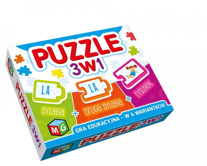Puzzle 3w1 gra edukacyjna - Puzzel 3-in-1 educatief spel