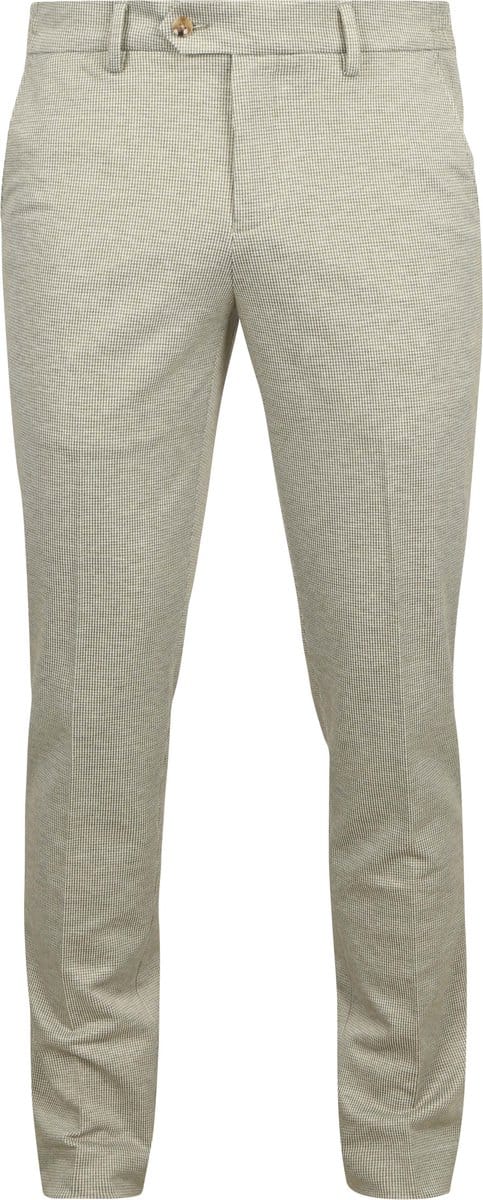Suitable Das Pantalon Houndstooth Olive - Maat 48 - Heren