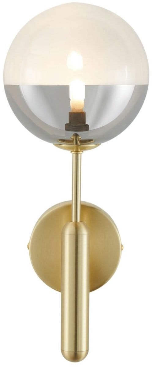 Kosilum - Armela - Wandlamp - Goud/Messing - Metaal en glas