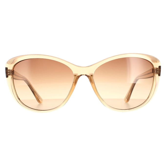 Calvin Klein zonnebril CK19560S 270 Crystal Beige Brown Gradiënt