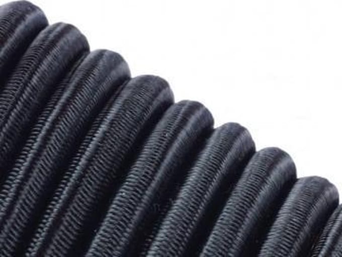 200 meter Elastisch Touw - Zwart - 4mm - elastiek op rol