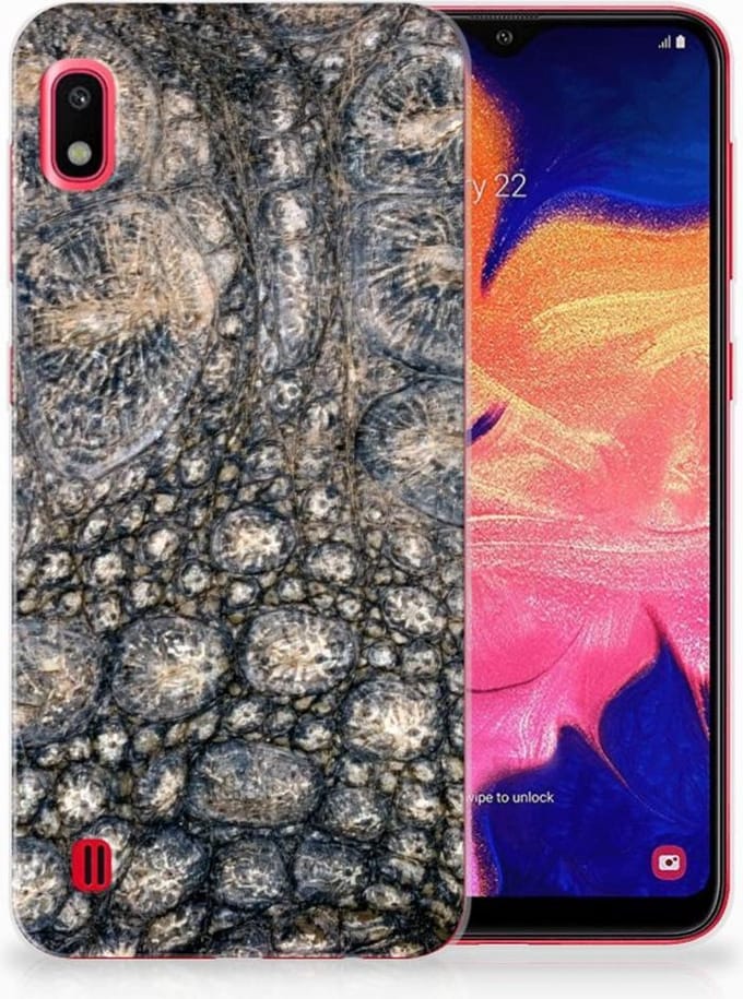 Samsung Galaxy A10 TPU Hoesje Krokodillenprint
