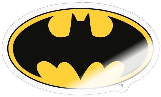 Batman Classic Logo Sticker Maat S (max. 10 x 10cm)