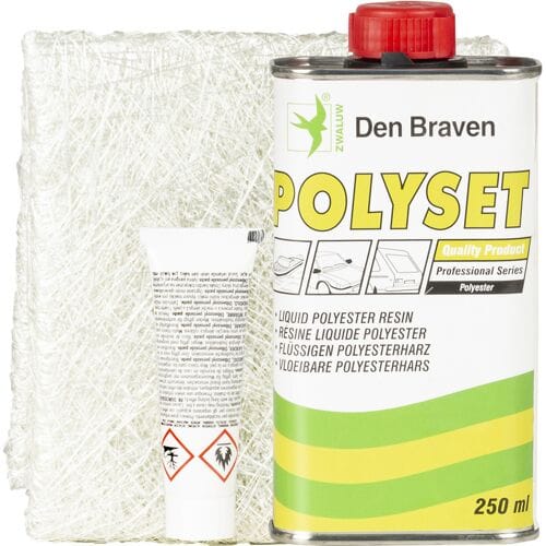 Den Braven -complete polyesterset -250ml -2 componenten reparatieset