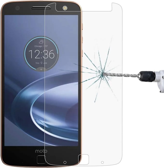 Screenprotector Glas - Tempered Glass Screen Protector Geschikt voor: Motorola MOTO Z Force - 3x
