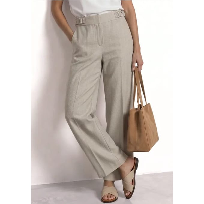 Street one - Dames broek - Maat 40 - Vrouwen - Creme - polyester