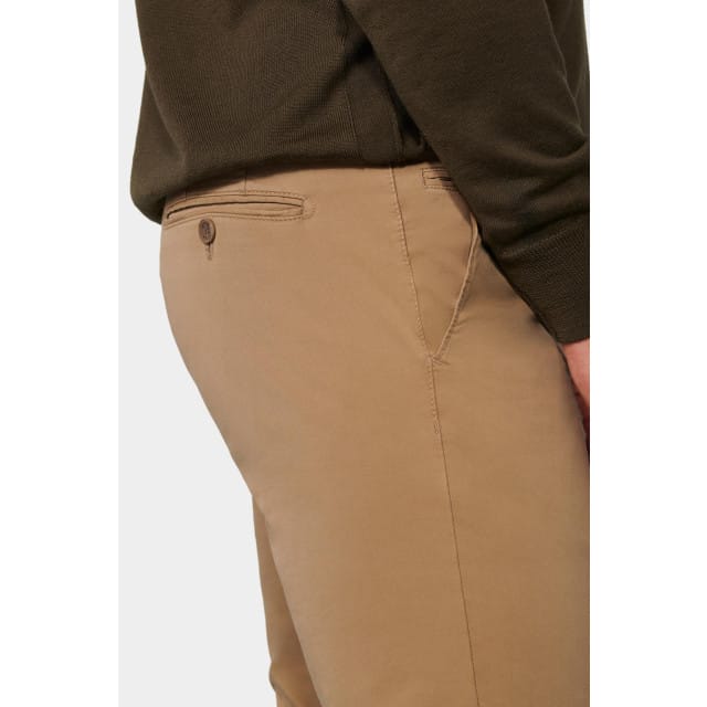 Meyer Broek Bonn Constant Color Cotton Flat-Front Camel / male