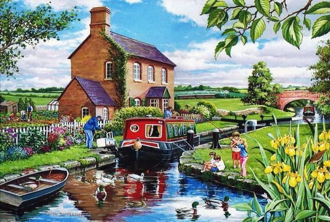 House of Puzzles legpuzzel Keepers Cottage 500 stukjes puzzel.