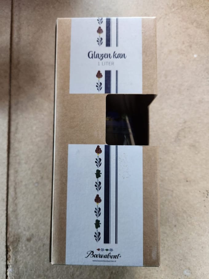 Boerenbont - Glazen kan - 1L