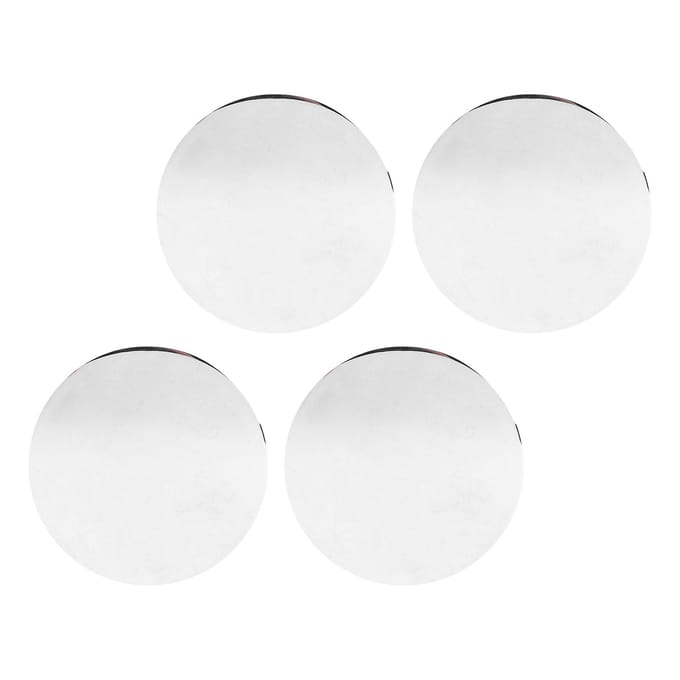 4 Pièces Cache-moyeu de Roue pour Moyeu de Jante Voiture Universel Pièces Accessoires de Remplacement OD 68mm ID 62mm Electroplated white
