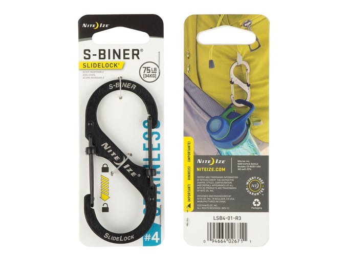 Nite Ize S-Biner Karabijnhaak Slidelock Zwart #4