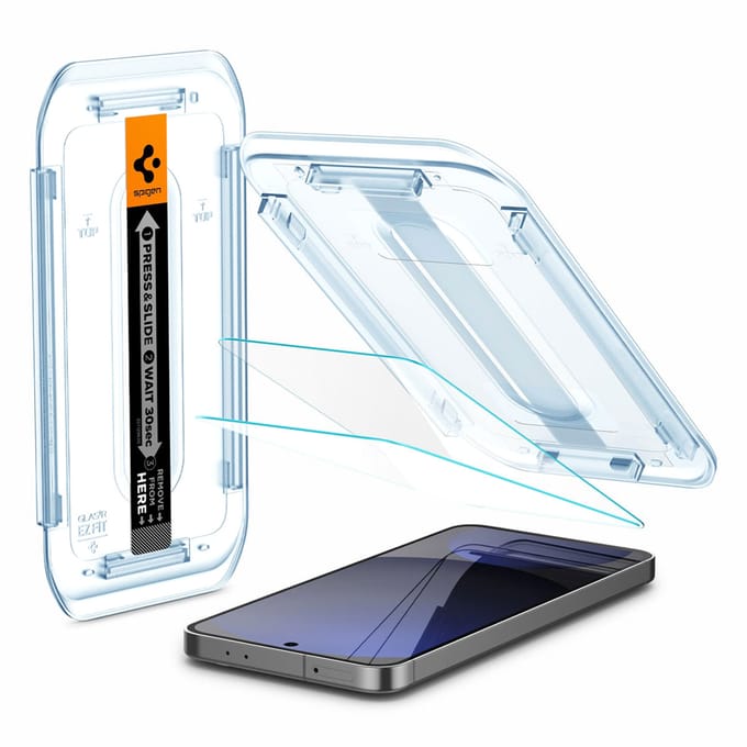 Spigen AlignMaster Geschikt voor Samsung Galaxy S24 FE - 9H Tempered Glass Screen Protector - Case Friendly - Gemakkelijke Installatie - 2-Pack