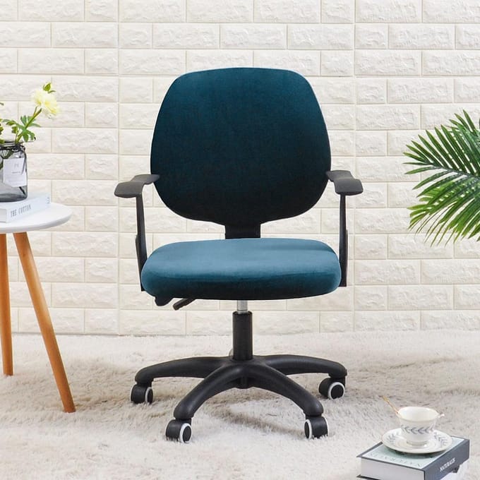 Stoelhoes Voor Bureaustoel Computergame Fauteuil Slipcover Elastische Hoes Voor Cadeiras 1 Set kaki