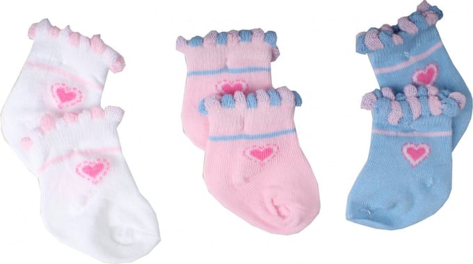 Heless Poppensokken 3 Paar Voor Pop Van 35-45 Cm
