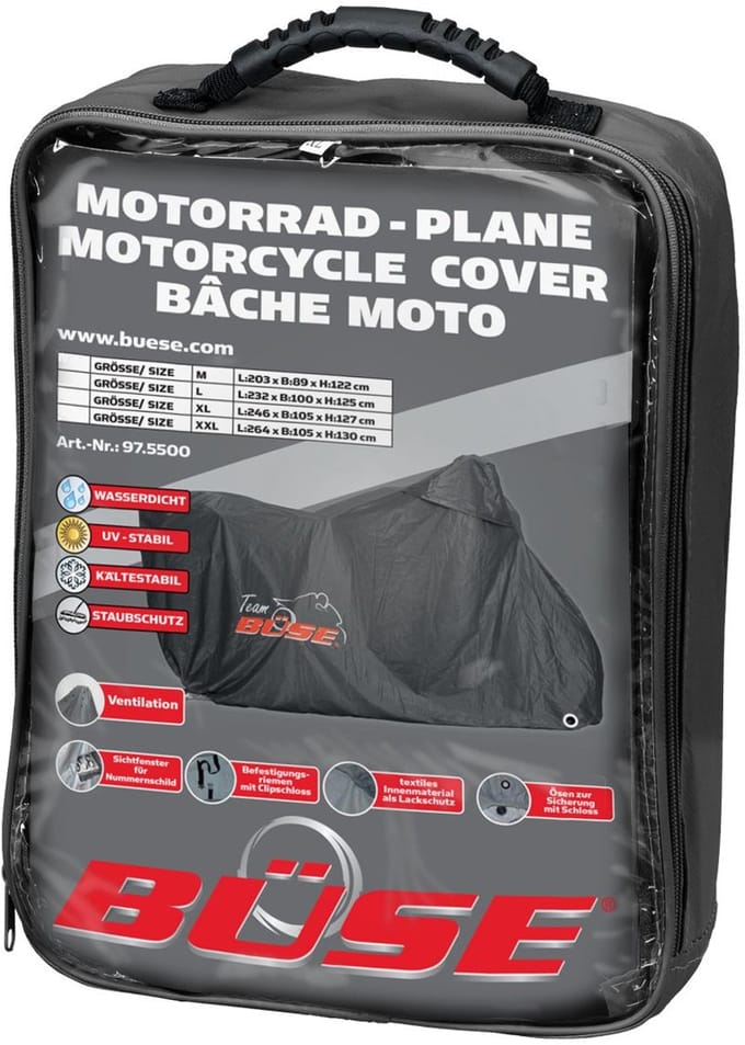 Büse Outdoor II Zwarte Motorhoes - Maat M -