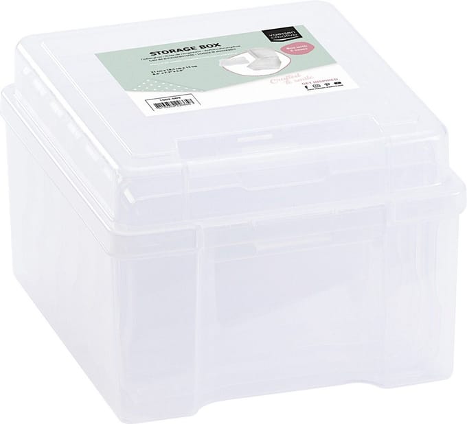 Vaessen Creative Opbergbox – 21 x 18,5 x 14 cm – Incl. 6 Cassettes