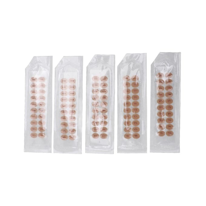100 stuks Oor Acupressuur Stenen Bian Steen Drukstimulatie Drukpunt Oormassage Pleister white