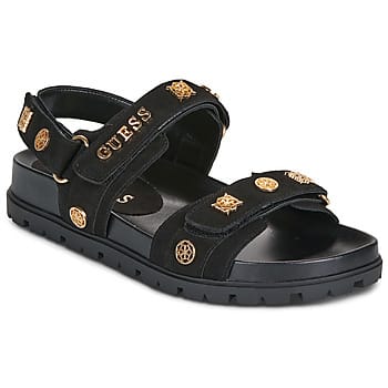 Guess Florizi Sandalen Plat - zwart - Maat 36