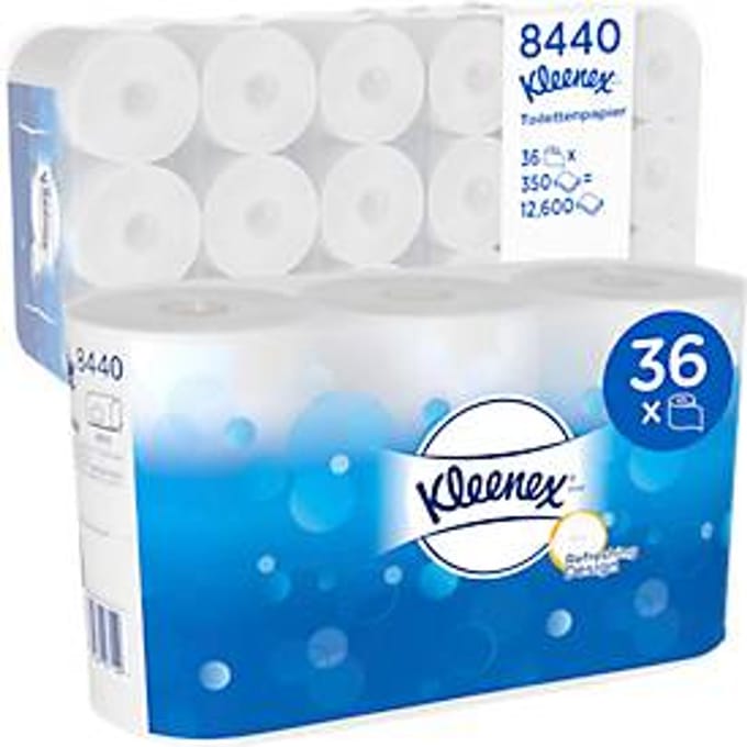 Toiletpapier Kleenex®, 3-laags, 350 vellen per rol, 36 rollen