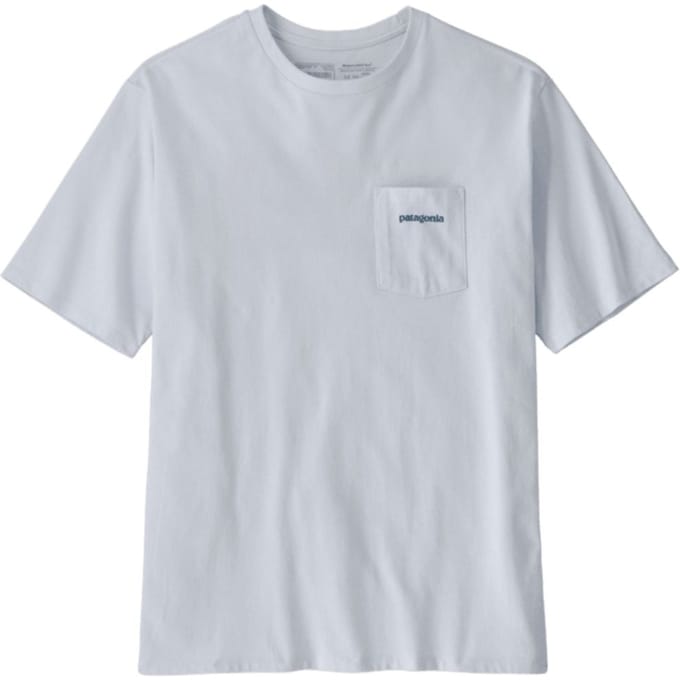Patagonia Boardshort Logo Pocket Responsibili T-Shirt wit