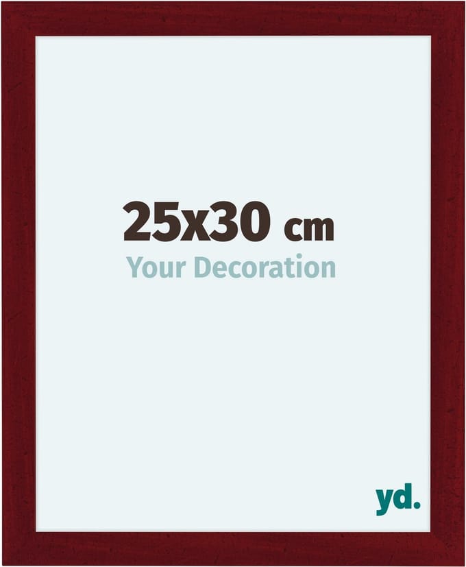 Your Decoration - Fotolijst 25x30 cm - MDF - Wijnrood Geveegd - Como
