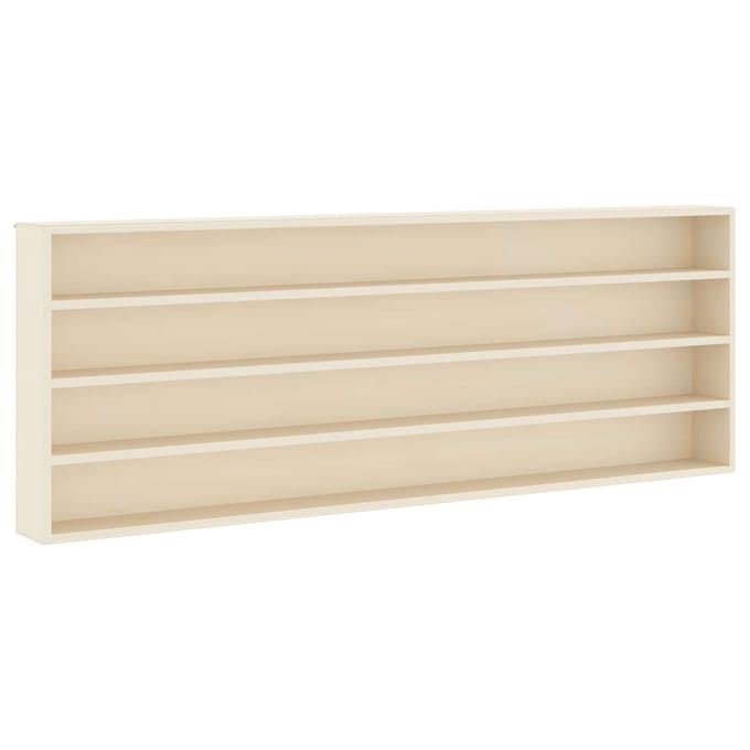 vidaXL - Wanddisplaykast - Muurmontage - Beige - 100 - x - 8,5 - x - 36 - cm