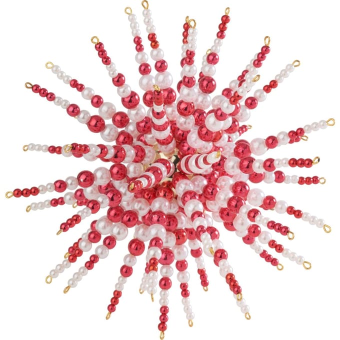 Parelsterren complete set "Red & White"