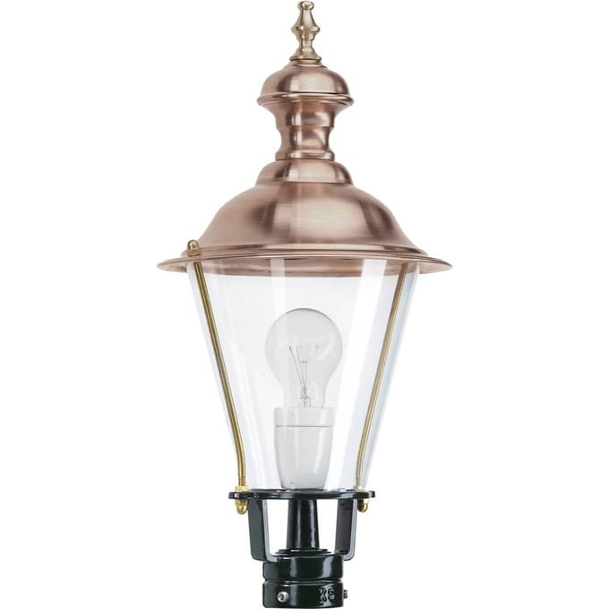K.S. Verlichting Sokkellamp K4b met koper, groen