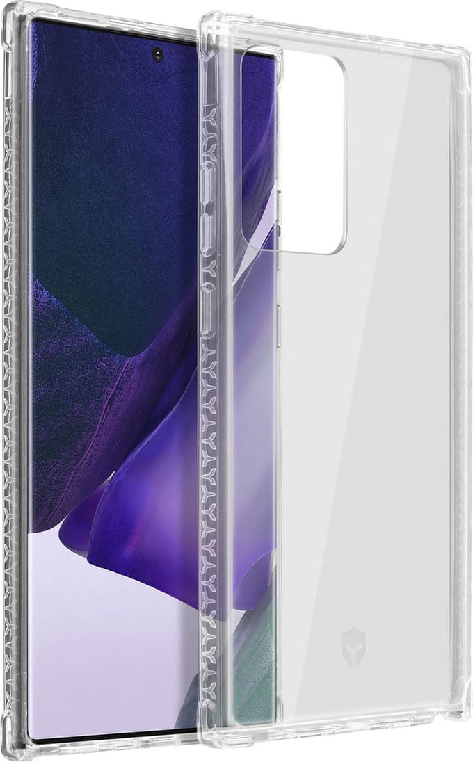 Force Case, Hoesje geschikt voor Galaxy Note 20 Ultra - AIR Versterkt Tryax System 2m, Transparant