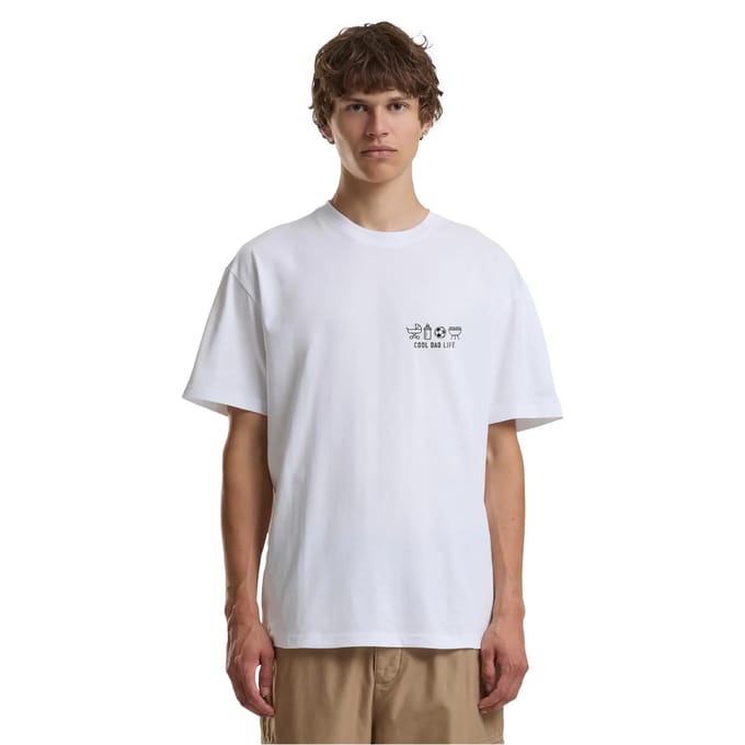 Mister Tee - Cool Dad Life Oversize Heren Tshirt - S - Wit