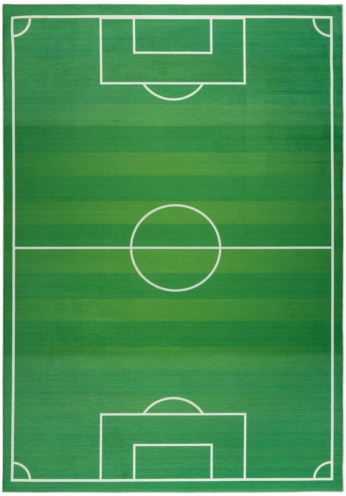 Muratap Kindervloerkleed voetbal wasbaar antislip- 120x170 cm